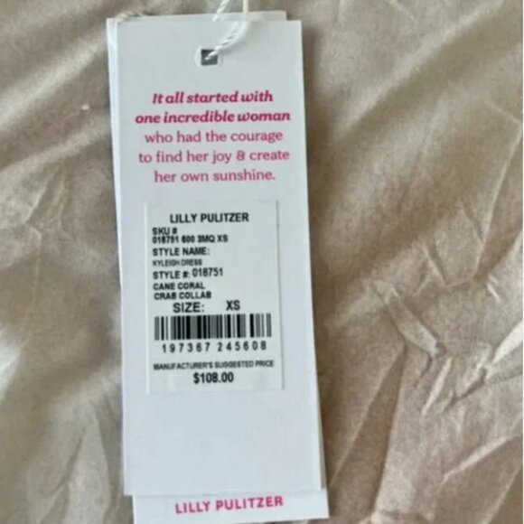 LILLY PULITZER kyleigh mini dress in cane coral crab- Size XS- *NWT* - Picture 6 of 8